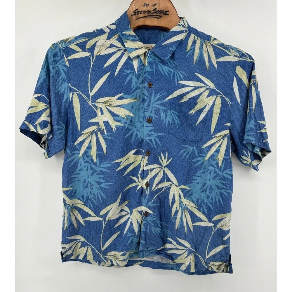 Lot Of 2 VNTG Tommy Bahama Shirt XL 100% Silk Floral All Over Print Hawaiian - Picture 4 of 10
